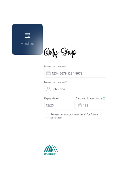 Hosted Tokenization Page